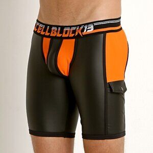 CBS074  Cellblock13 Velocity Rubber-Look Short Orange